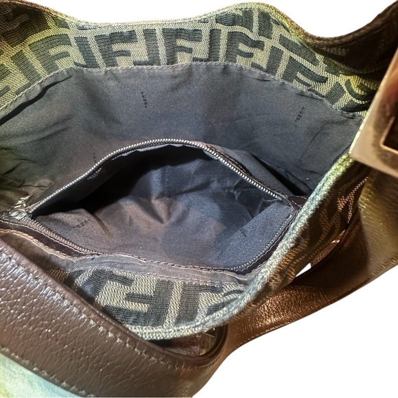 Vintage Fendi Brown and Tan Baguette Shoulder Bag - Picture 15 of 15